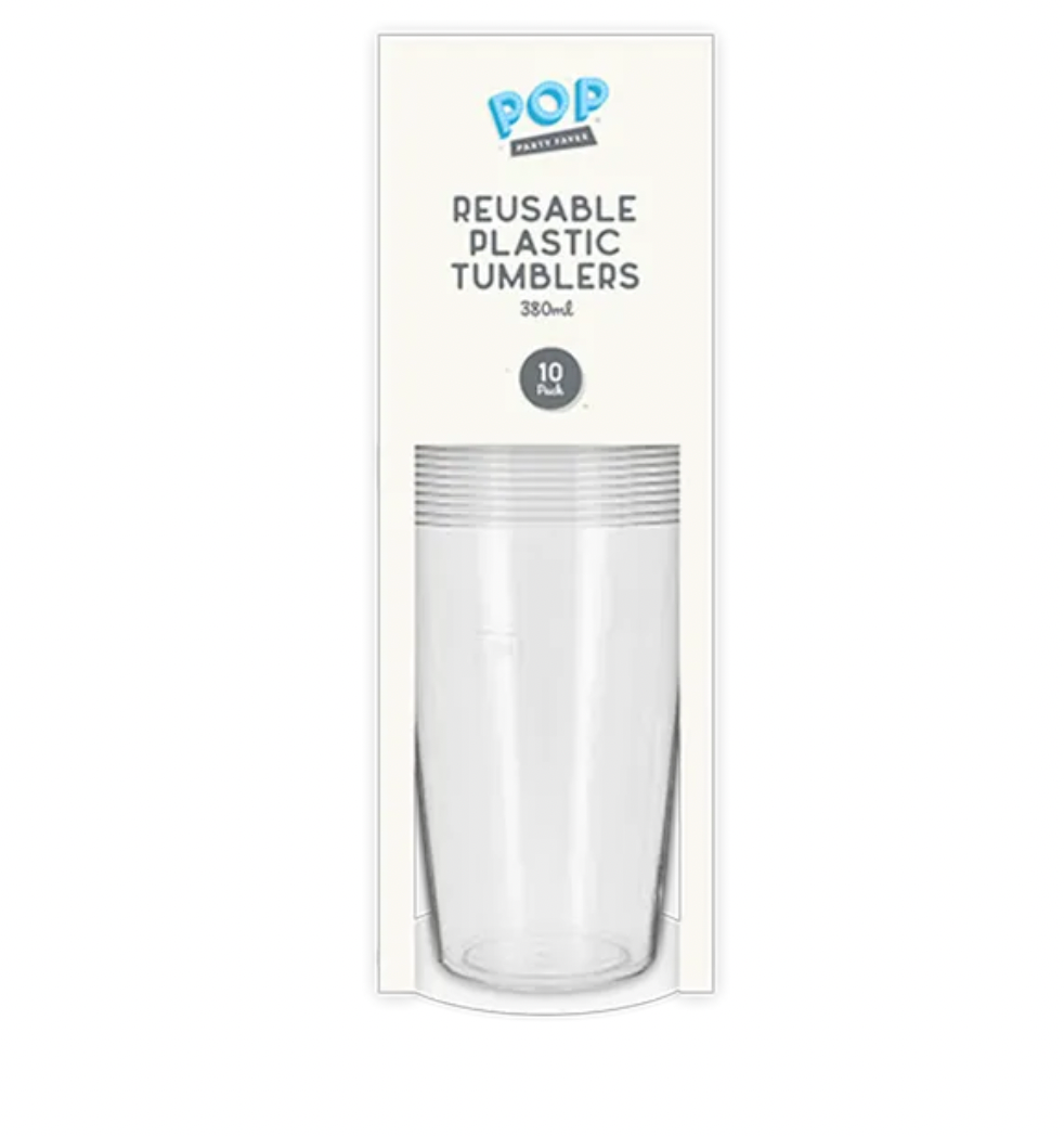Wholesale Reusable Plastic Tumblers 380ml 10pk Reusable Plastic Tumblers 380ml 10pk