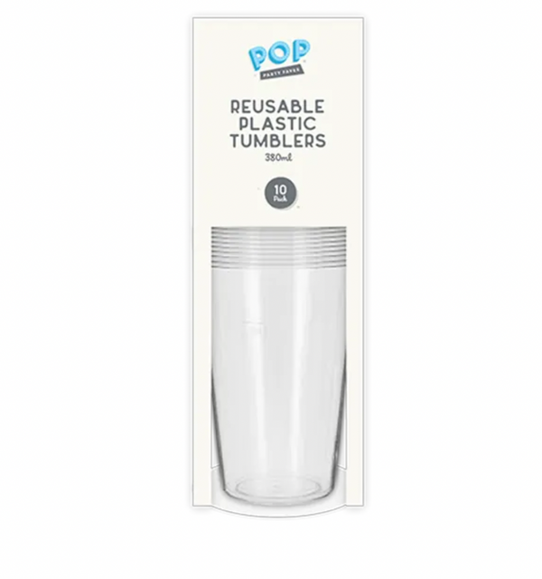 Wholesale Reusable Plastic Tumblers 380ml 10pk Reusable Plastic Tumblers 380ml 10pk